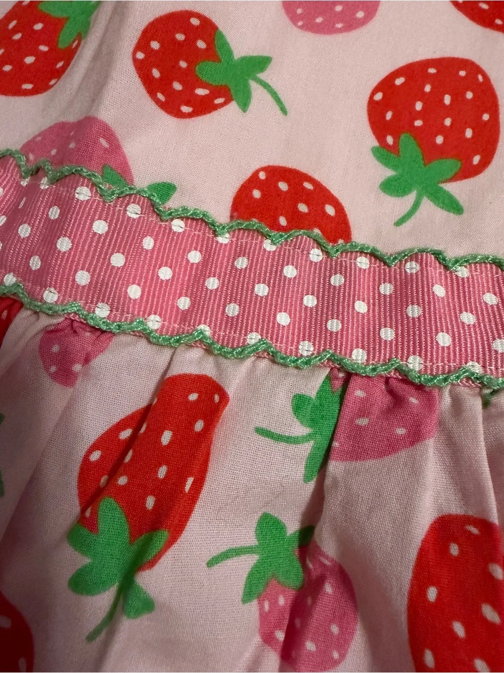 Gymboree Girls Pink Strawberry Ruffle Dress | Size 6 |